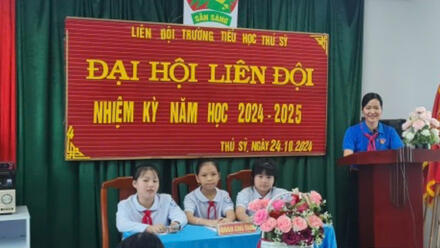 ĐẠI HỘI LIÊN ĐỘI NHIỆM KỲ NĂM HỌC 2024-2025 TRƯỜNG TIỂU HỌC THỦ SỸ